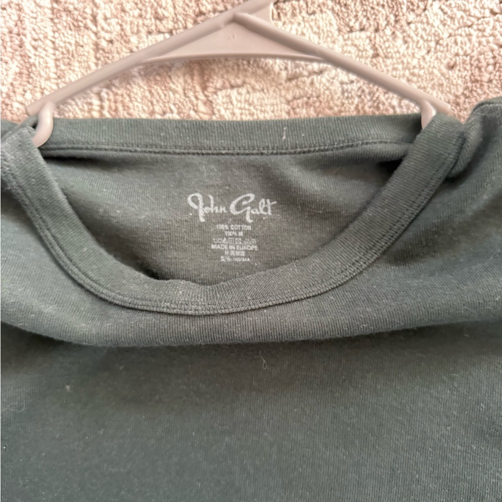 Brandy Melville Dark Green Crewneck Tee